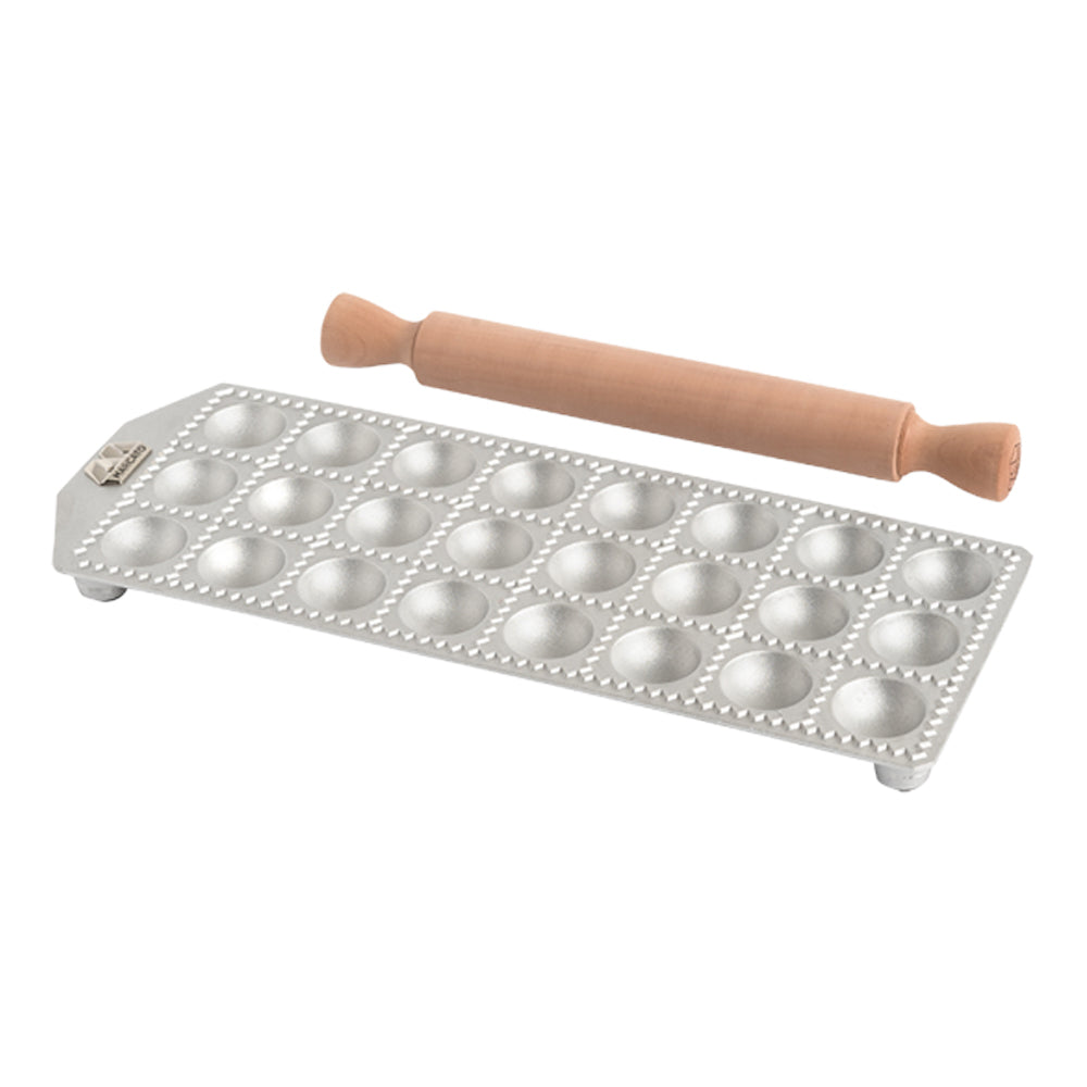2805-24pc-marcato-ravioli-tray-round-40mm-w-rolling-pin