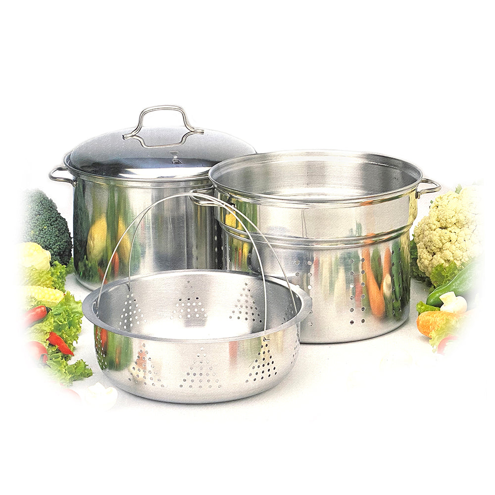 3670-ss-4pc-stainless-steel-7-6l-pot-w-steamer-basket-strainer