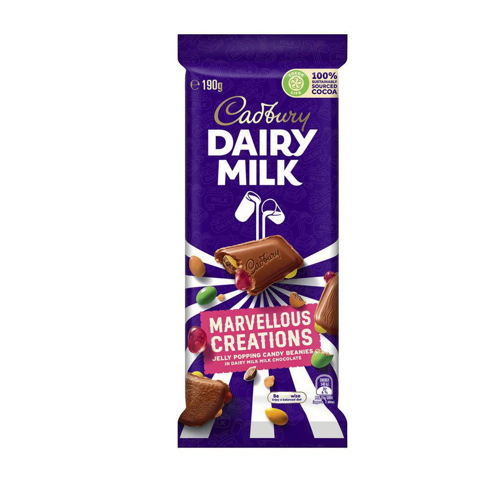 4052753-16pc-cadbury-marvellous-creations-jelly-popping-candy-beanies-chocolate-bar-190g