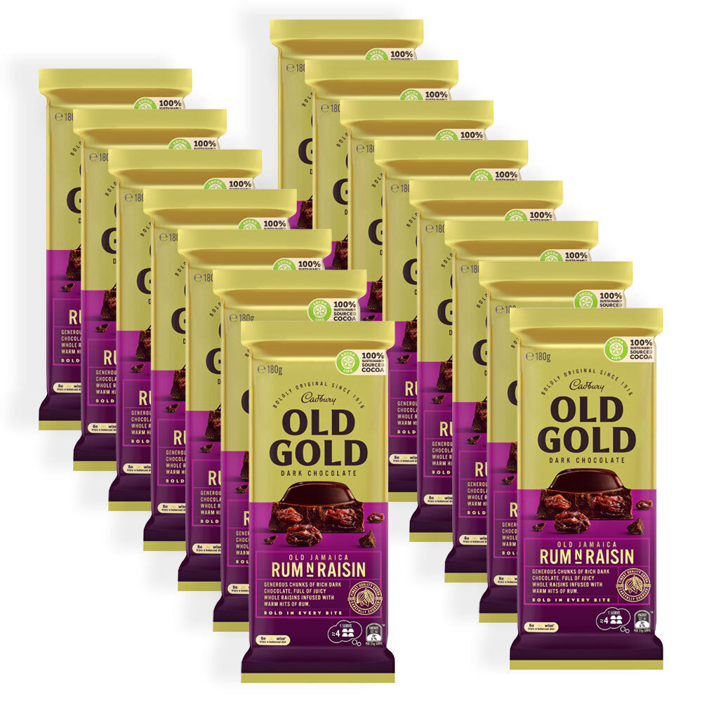 4052768-15pc-cadbury-old-gold-jamaica-rum-raisin-chocolate-bar-180g