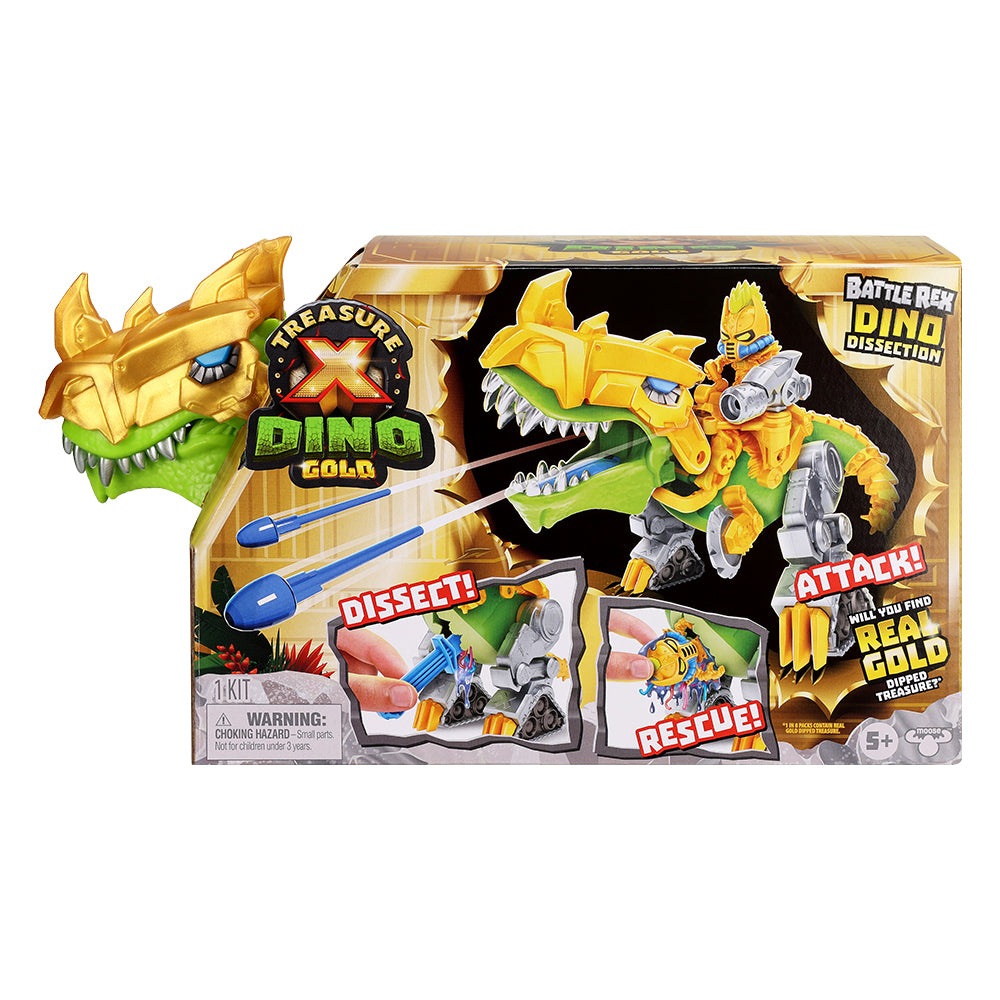 41727-ab0-0000-treasure-x-dino-gold-dino-dissection-battle-rex-kids-childrens-toy-5y