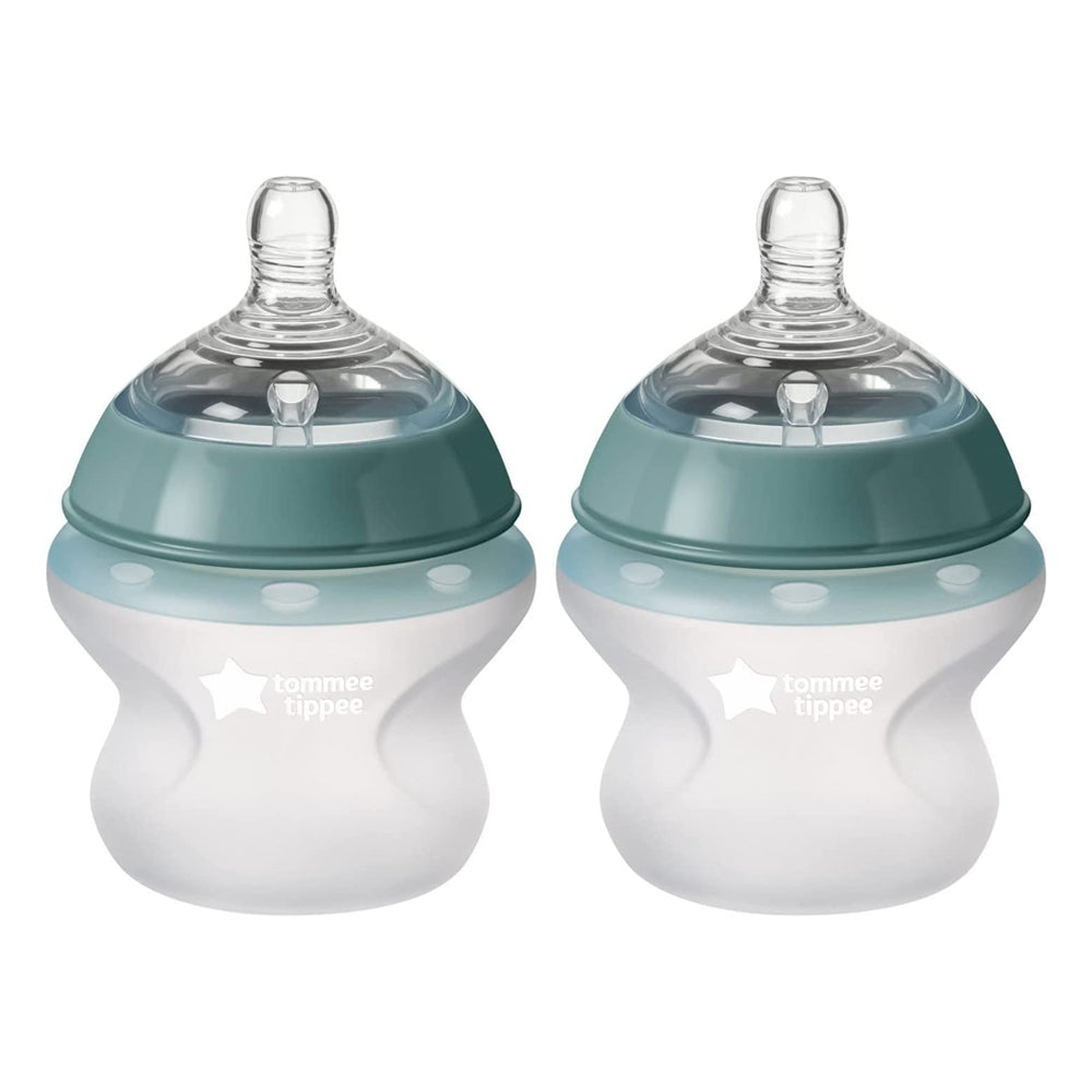 422727-2pc-tommee-tippee-150ml-silicone-baby-bottles-w-travel-lids-0m
