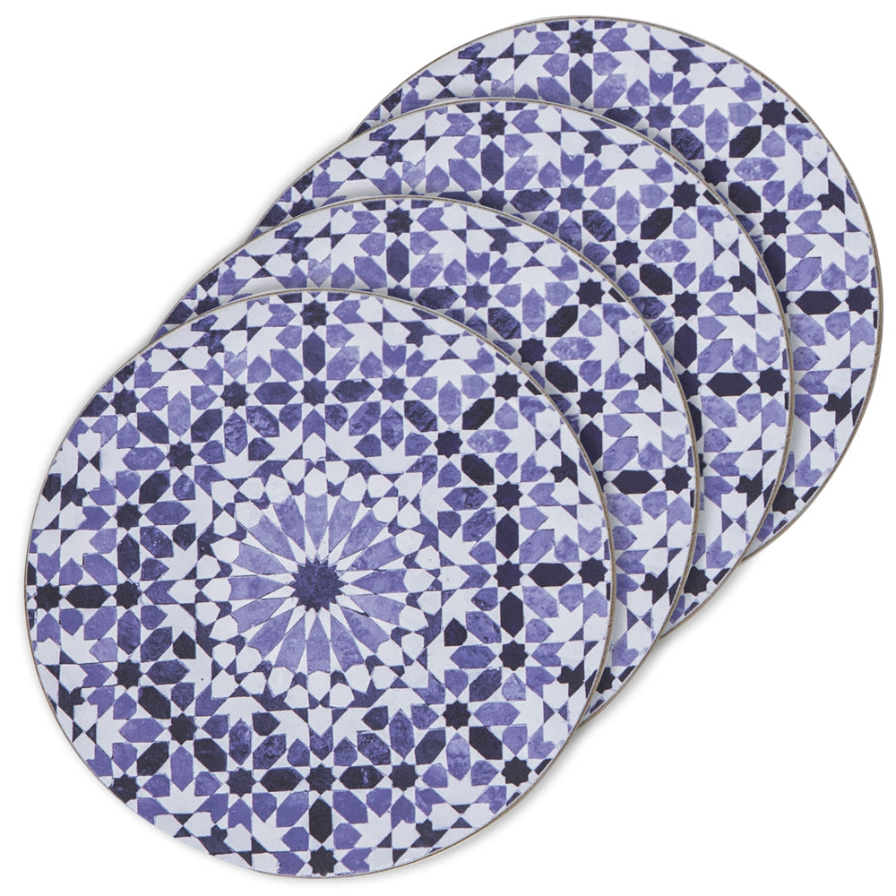 49470-02-4pc-ladelle-hardboard-cork-backed-azure-tile-drink-coasters