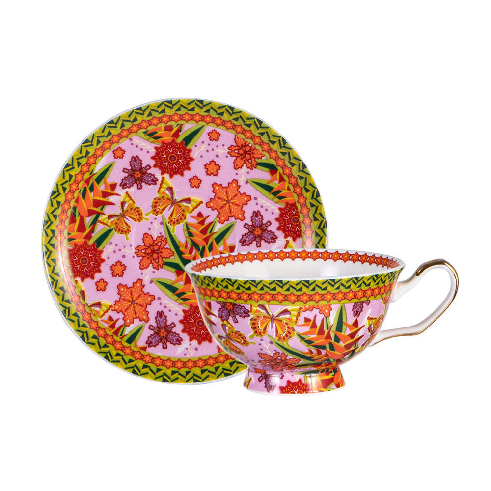 520966-ashdene-butterfly-heliconia-teapot-teacup-set