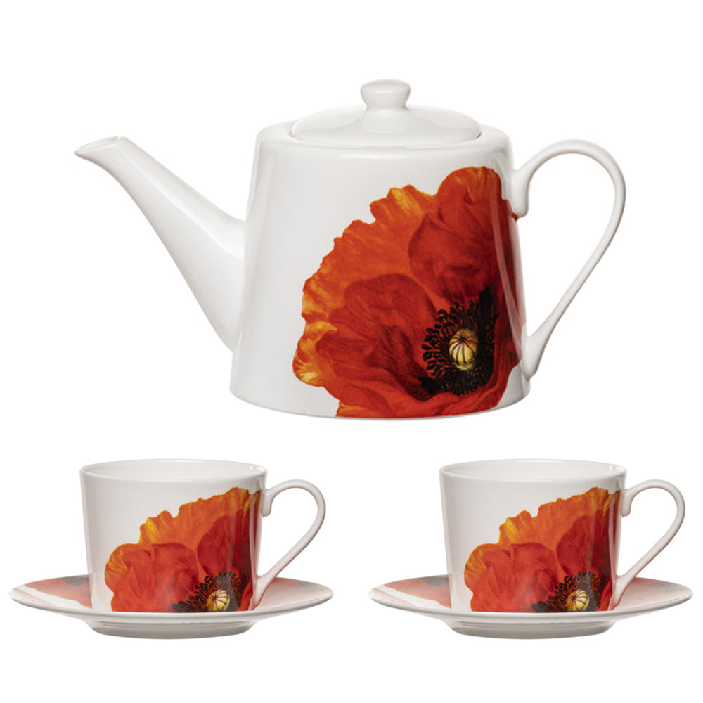 520998-5pc-ashdene-red-poppies-tea-set-w-teapot-2x-cup-saucer