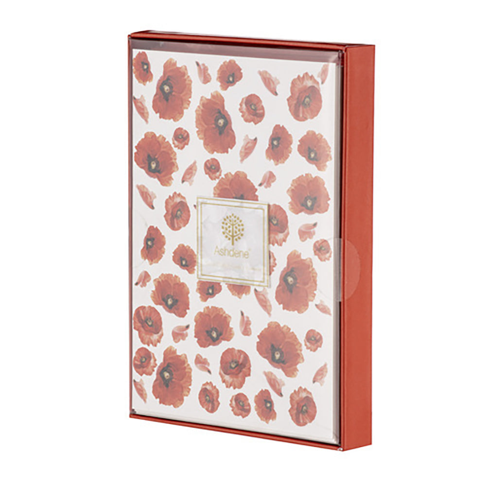 521004-ashdene-red-poppies-a5-hardcover-notebook-w-elastic-band-closure