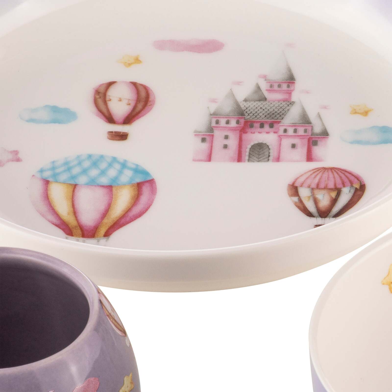 521111-4pc-ashdene-up-in-the-sky-kids-ceramic-200ml-mug-egg-cup-bowl-plate-set