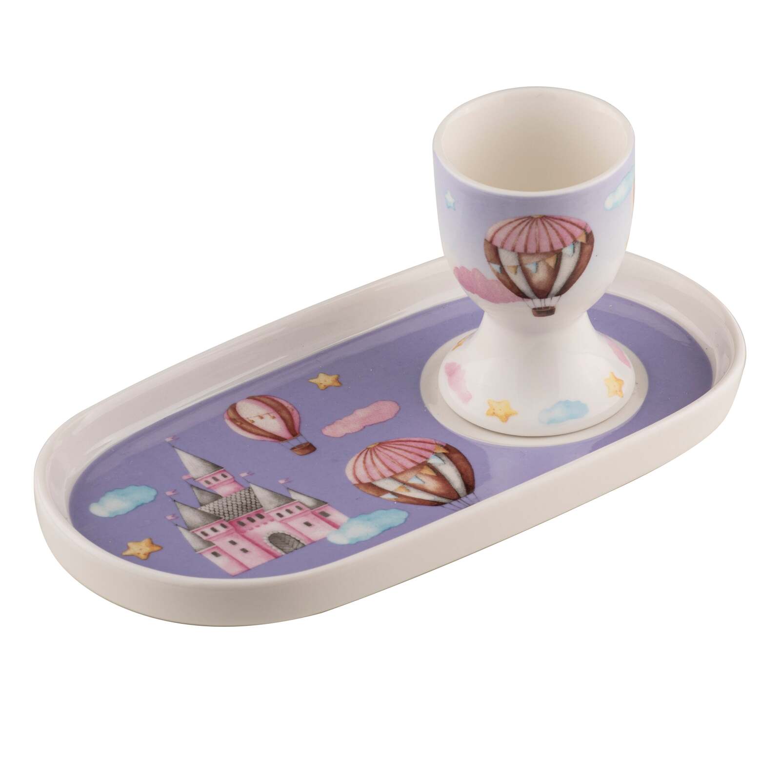 521113-ashdene-robots-up-in-the-sky-kids-new-bone-china-egg-cup-plate-set