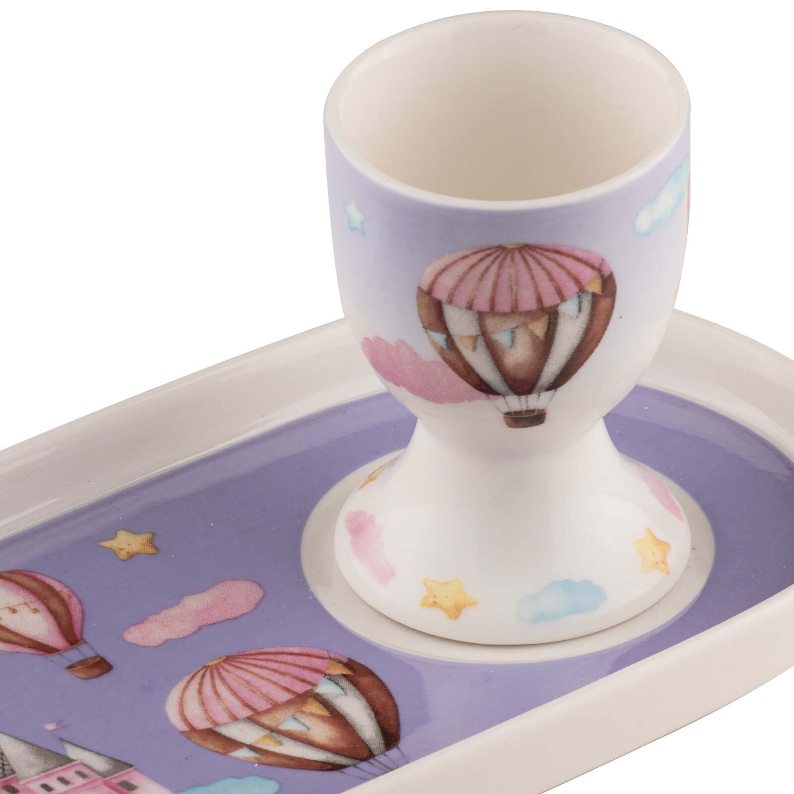521113-ashdene-robots-up-in-the-sky-kids-new-bone-china-egg-cup-plate-set