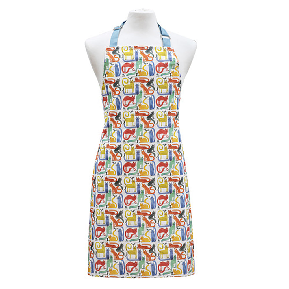 521411-ashdene-quirky-cats-printed-70x89cm-cotton-kitchen-cooking-adjustable-apron