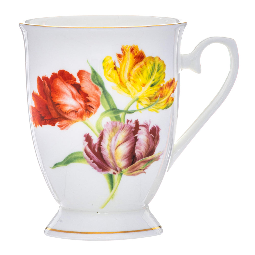 521704-ashdene-botanical-symphony-320ml-footed-mug-parrot-tulip