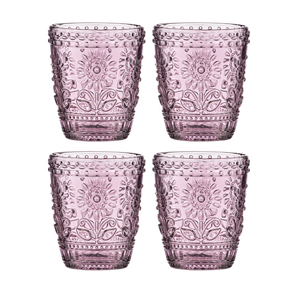 60287-4pk-ladelle-sunflower-10cm-highball-glass-tumbler-pink
