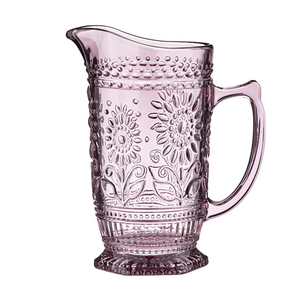 60290-ladelle-sunflower-21-2cm-glass-jug-drinking-container-pink