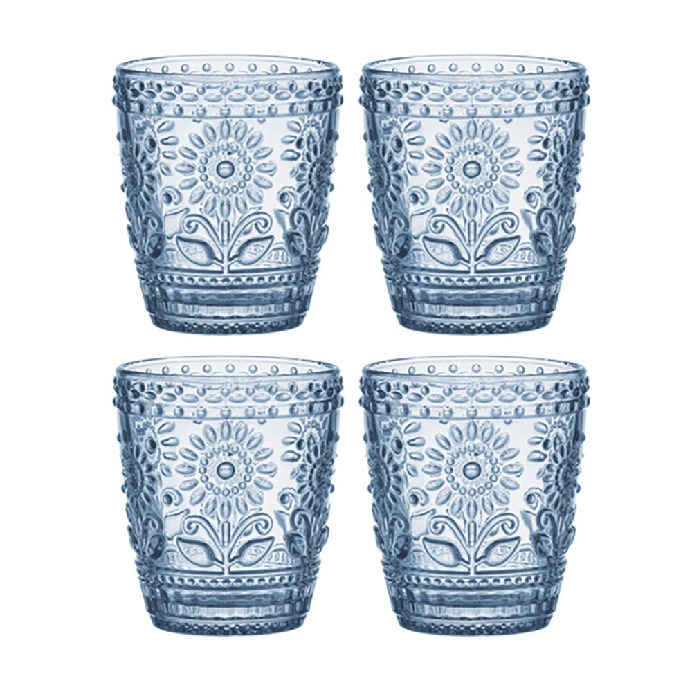 60295-4pk-ladelle-sunflower-10cm-highball-glass-tumbler-blue