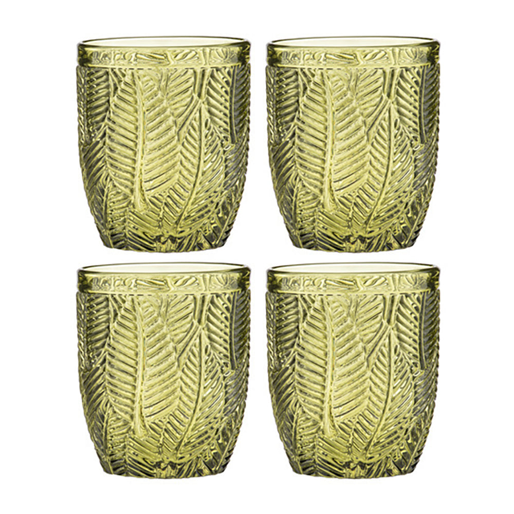 60302-4pk-ladelle-areca-10cm-highball-glass-tumbler-olive