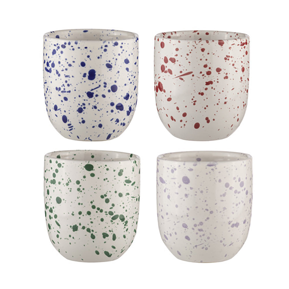 60361-4pk-ladelle-assorted-stoneware-tumbler-carnival-9cm-assorted