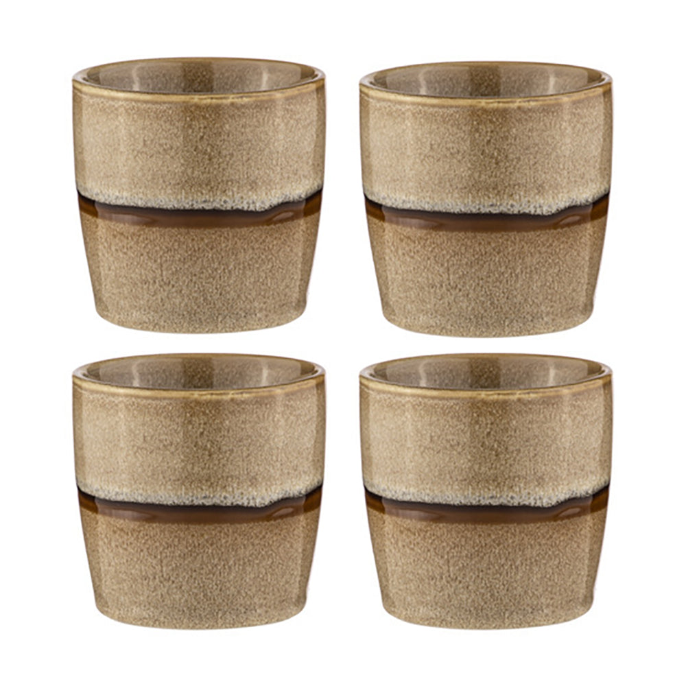 60380-4pk-ladelle-haven-9cm-porcelain-tumbler-caramel-taupe