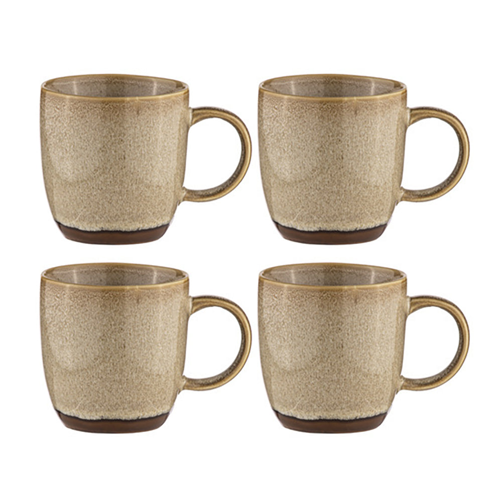 60381-4pk-ladelle-haven-12-5cm-porcelain-mug-w-handle-caramel-taupe