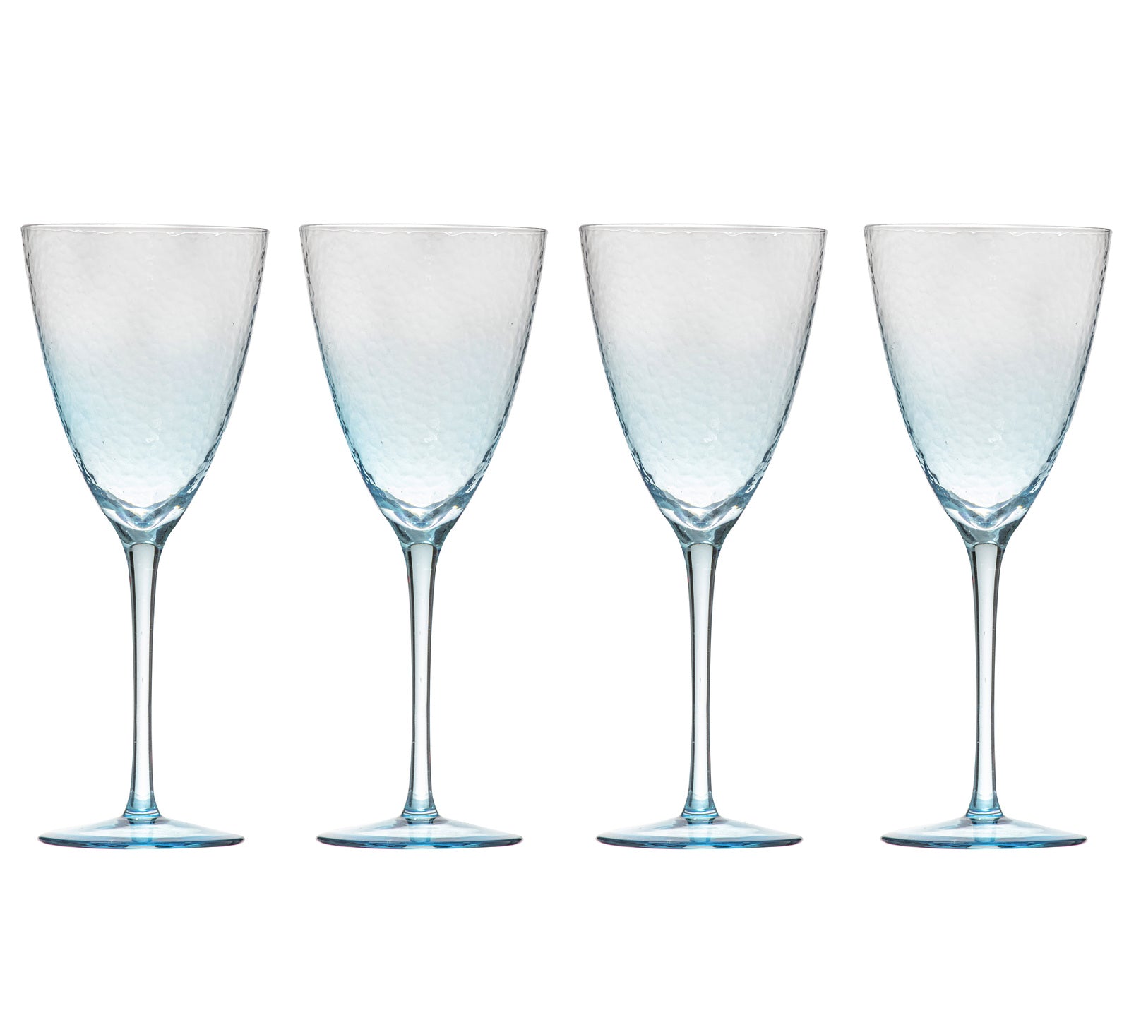 60748-4pc-ladelle-dimpled-sky-blue-wine-drink-beverage-glass-420ml-set