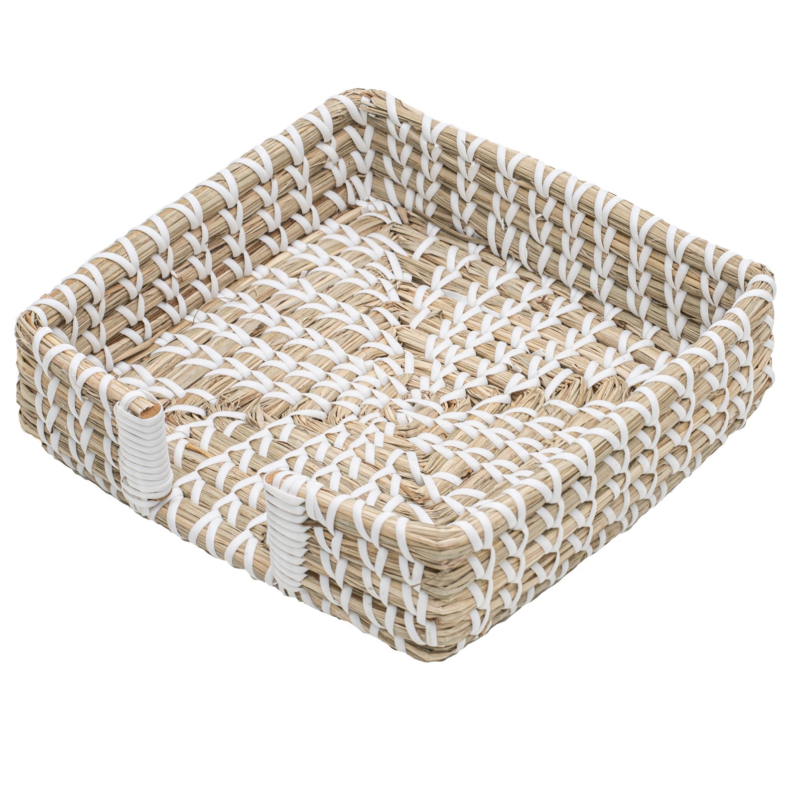 63037-ladelle-seagrass-woven-handcrafted-napkin-holder-rack-20x20x5cm-white