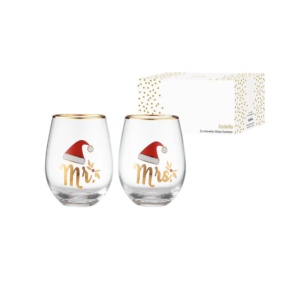 72409-2pc-ladelle-joyful-mr-and-mrs-glass-drink-beverage-tumbler-9x9x12cm-set