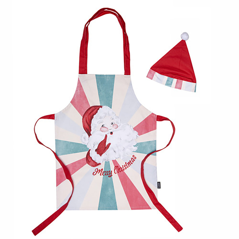 72711-ladelle-kids-recycled-cotton-festive-seasonal-apron-santa-hat-set