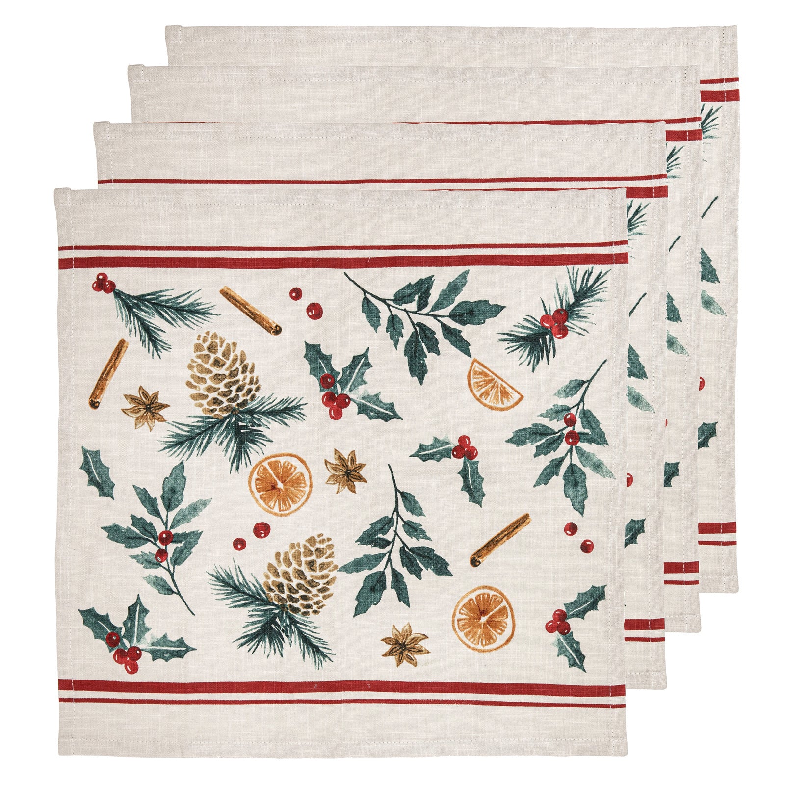 72805-4pc-ladelle-festive-seasonal-napkin-serviette-evergreen-45x45cm