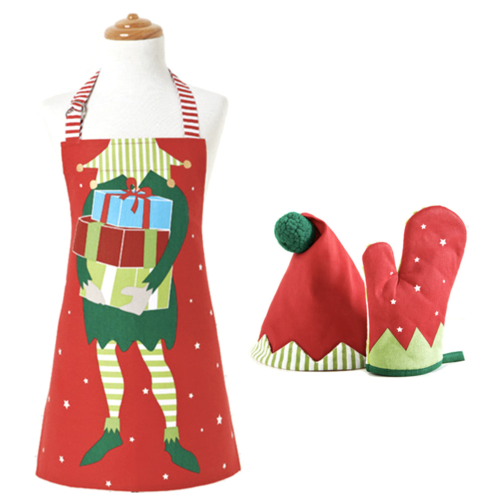 72840-ladelle-cotton-santas-little-helper-kids-childrens-chef-set
