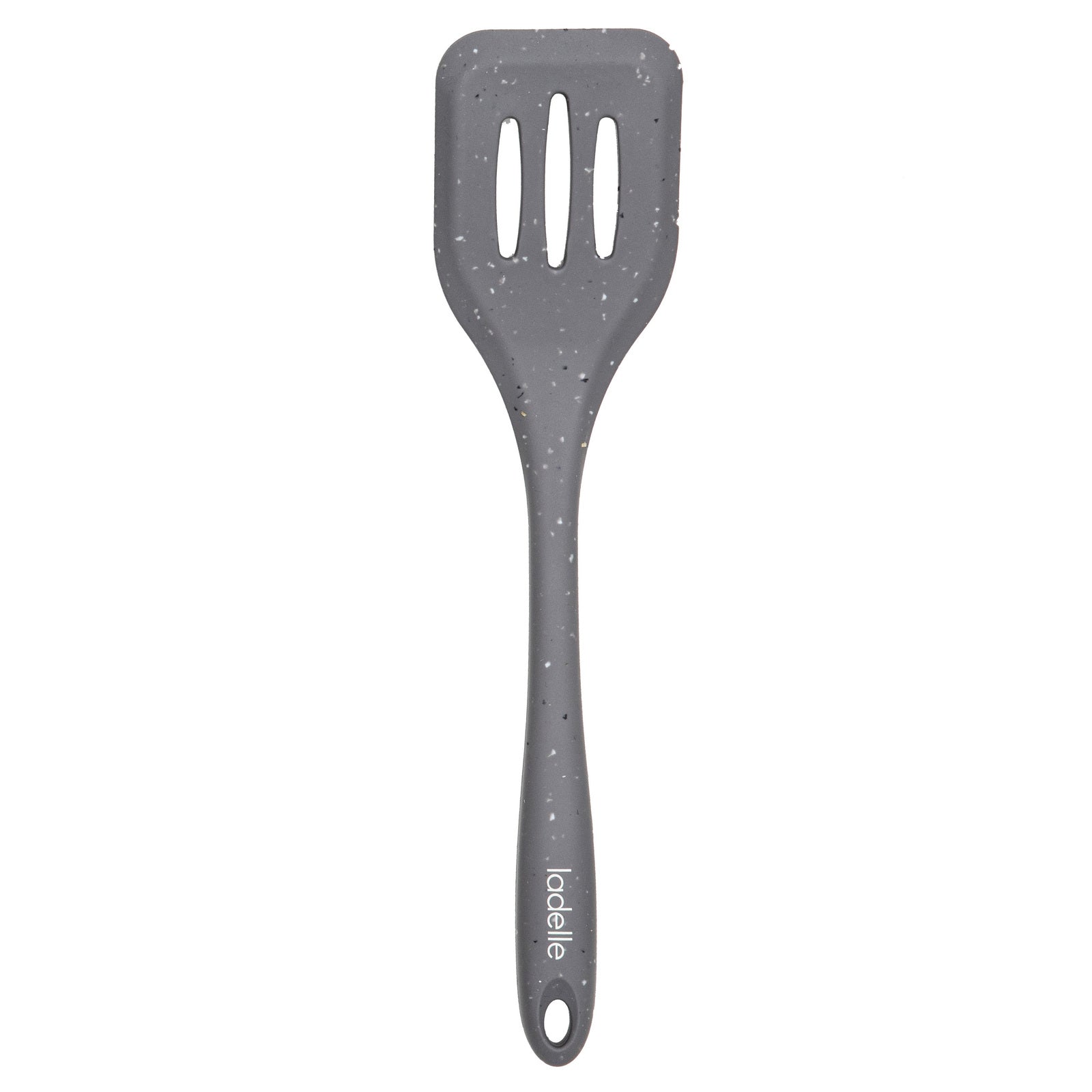 80249-ladelle-craft-grey-speckled-silicone-slotted-turner-cooking-serving-utensil