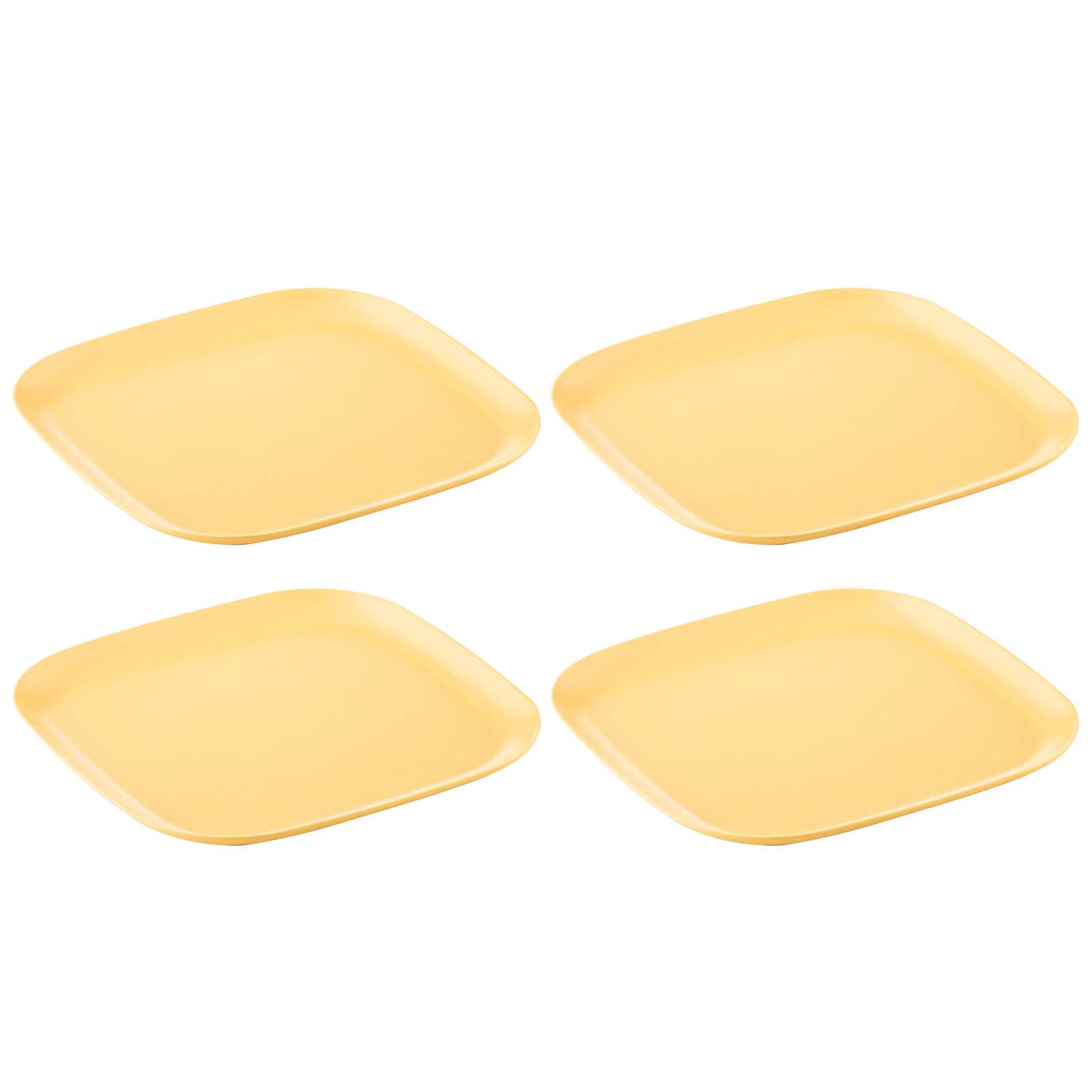 897458-4pk-delilah-melamine-22cm-picnic-snack-plate-yellow