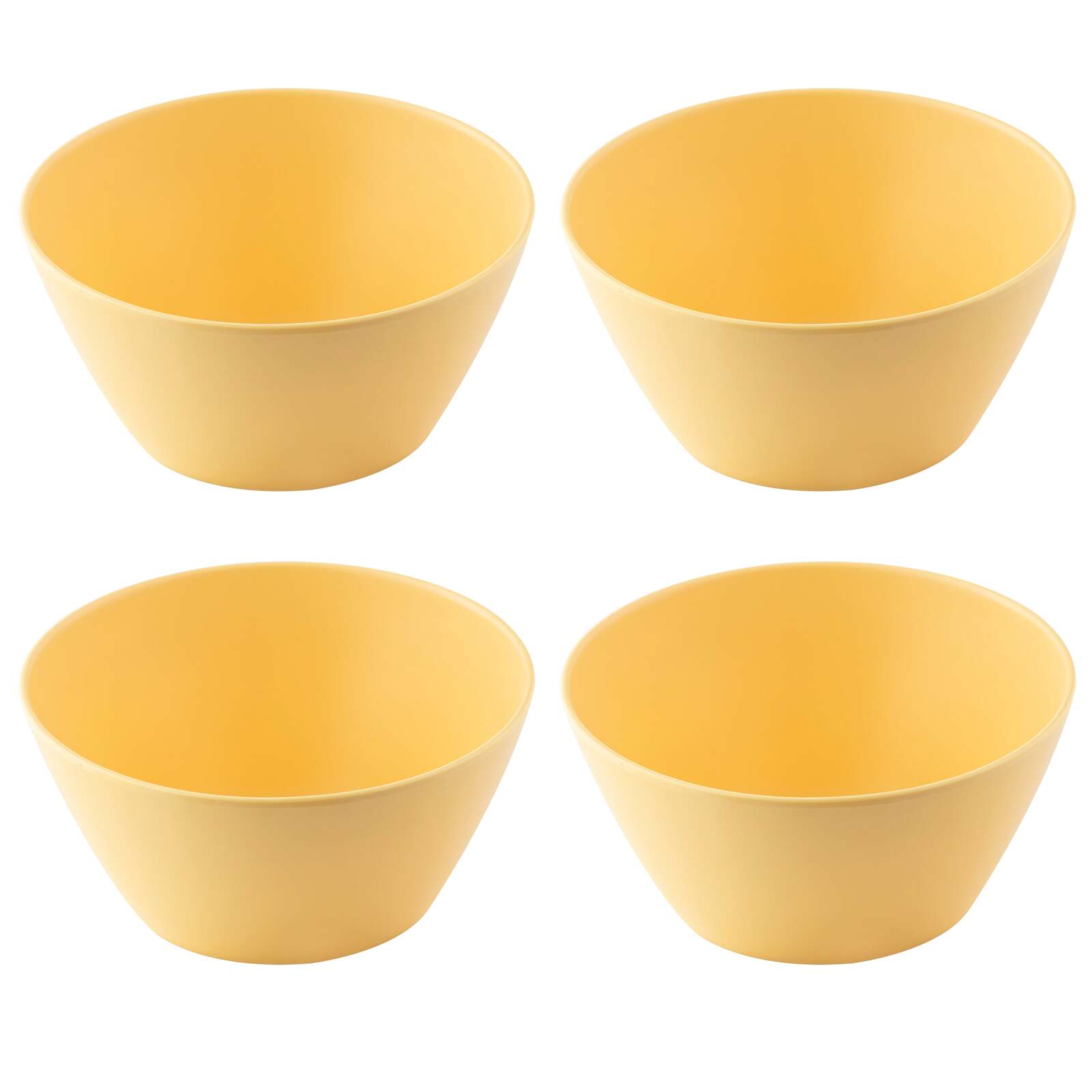 897462-4pk-delilah-melamine-15x7cm-picnic-round-bowl-yellow
