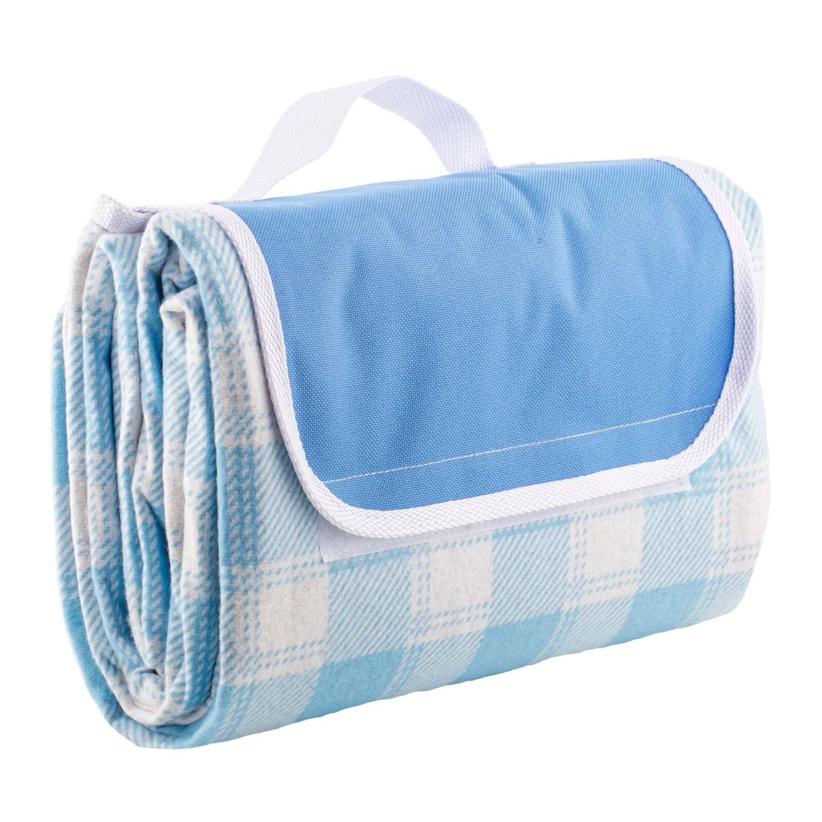 897490-delilah-gingham-150cm-foldable-picnic-blanket-blue