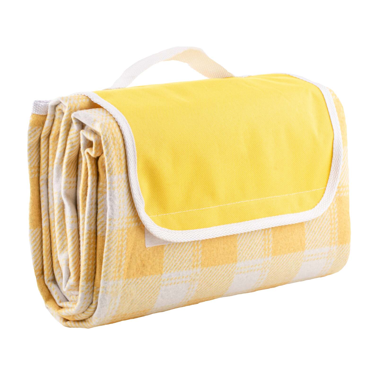 897492-delilah-gingham-150cm-foldable-picnic-blanket-yellow