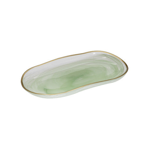 897609-ismay-small-26-5cm-glass-oblong-platter-dinnerware-green