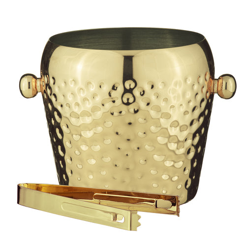 897724-spencer-hammered-stainless-steel-13cm-ice-bucket-w-tongs-gold