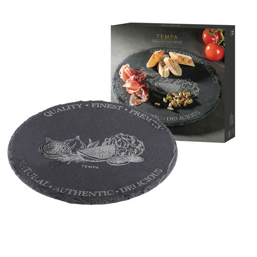 897878-tempa-tuscany-food-serving-slate-lazy-susan-30x30x2cm-black