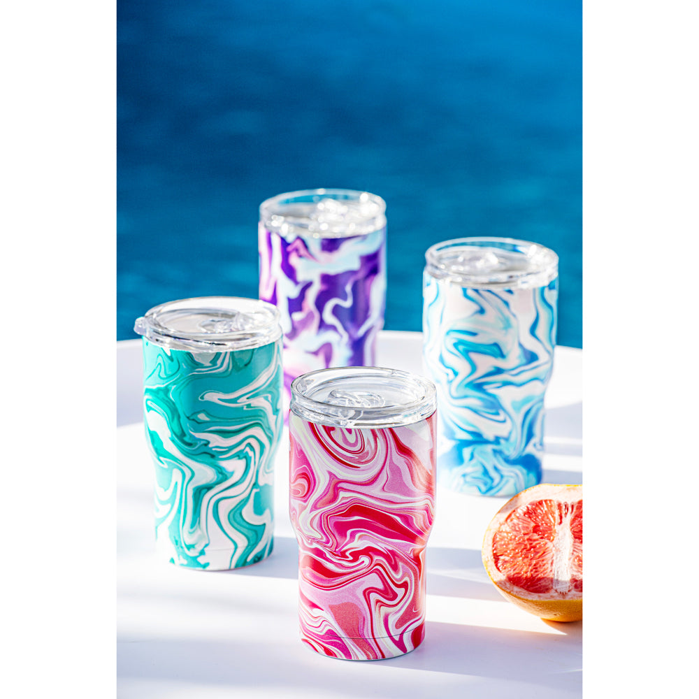 898006-porta-summer-swirl-stainless-steel-420ml-travel-mug-purple