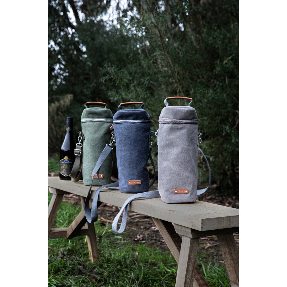 898117-tempa-kayce-adjustable-insulated-33cm-single-wine-bag-storage-olive-green