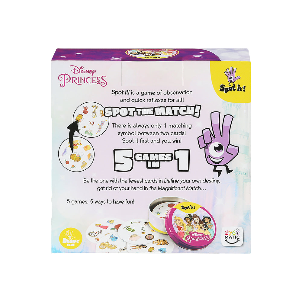 Spot It! Disney Princess Kids/Childrens Family Playing Card Game 4y+