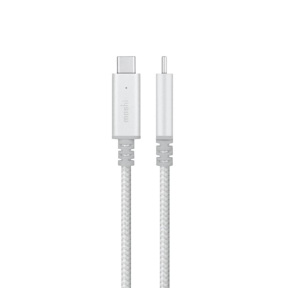 Moshi Integra USB-C Charge Cable with Smart LED (Silver)