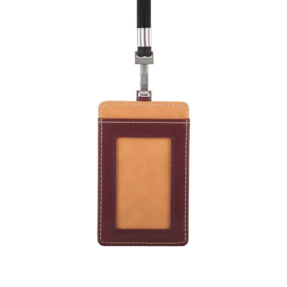 Moshi Badge Holder - Burgundy Red