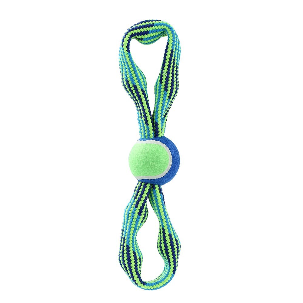 10188-paws-claws-tug-of-war-double-loop-rope-w-tennis-ball-squeakers-33cm-blue-green