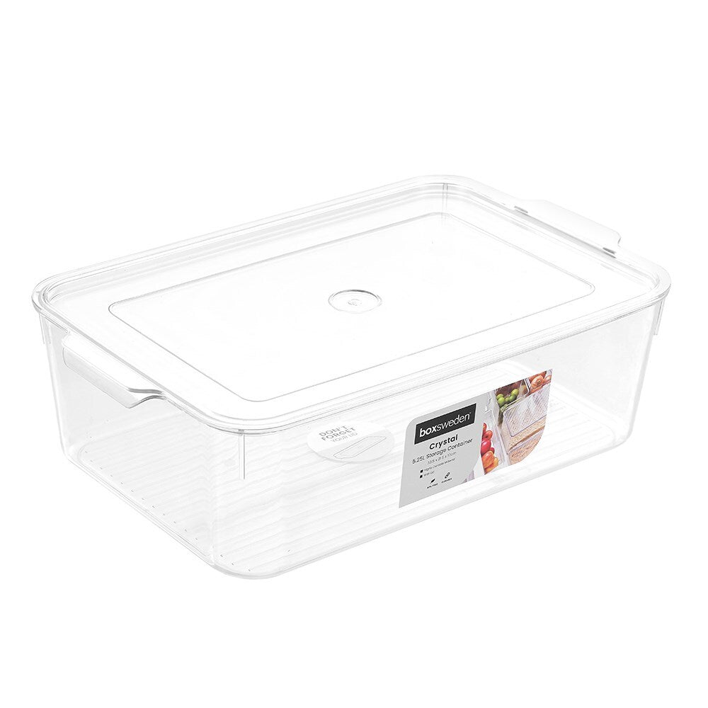 10997-boxsweden-crystal-5-25l-33-5cm-storage-container-w-lid-clear