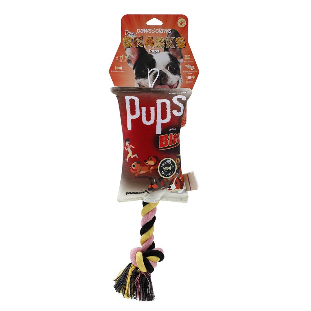 11109-paws-claws-pups-snacks-25cm-oxford-tugger-toy-w-rope