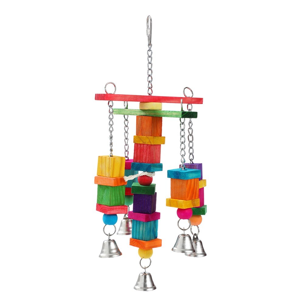 11246-paws-and-claws-parrot-large-wood-rope-toy-w-bell-35x15cm