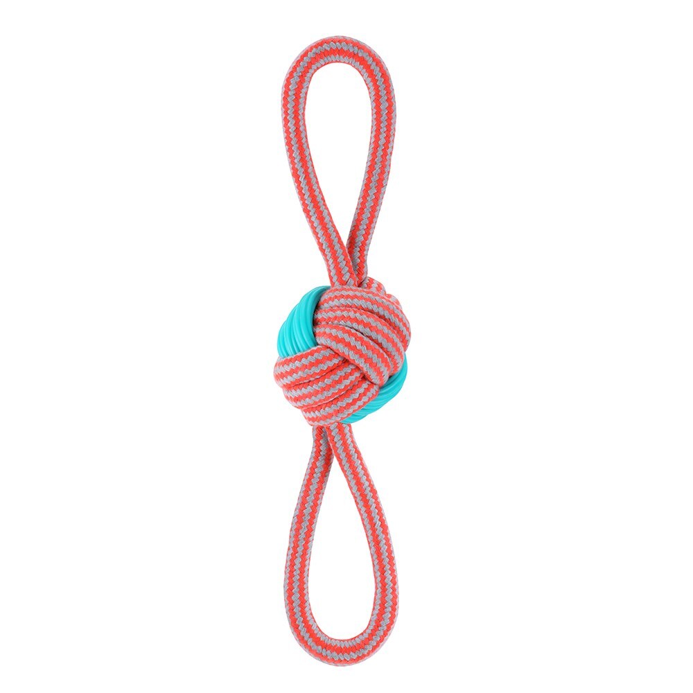 12236-paws-claws-35cm-stretch-fetch-dog-toy-rope-knotted-double-tugger