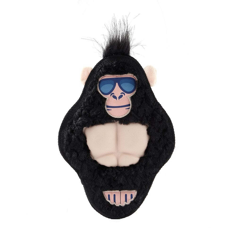12724-paws-claws-27cm-cool-guy-gorilla-tpr-chest-flat-plush-pet-dog-toy
