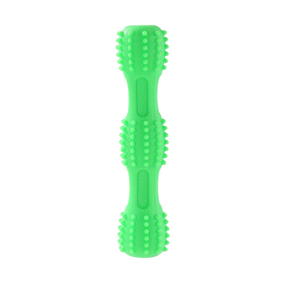14193-paws-claws-pet-dog-18x4-5cm-tpr-squeaky-throw-stick-green