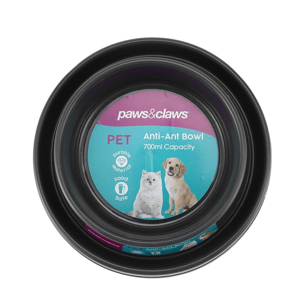 14384-paws-claws-anti-ant-pet-dog-bowl-22-5x16-5x5-5cm-dark-grey