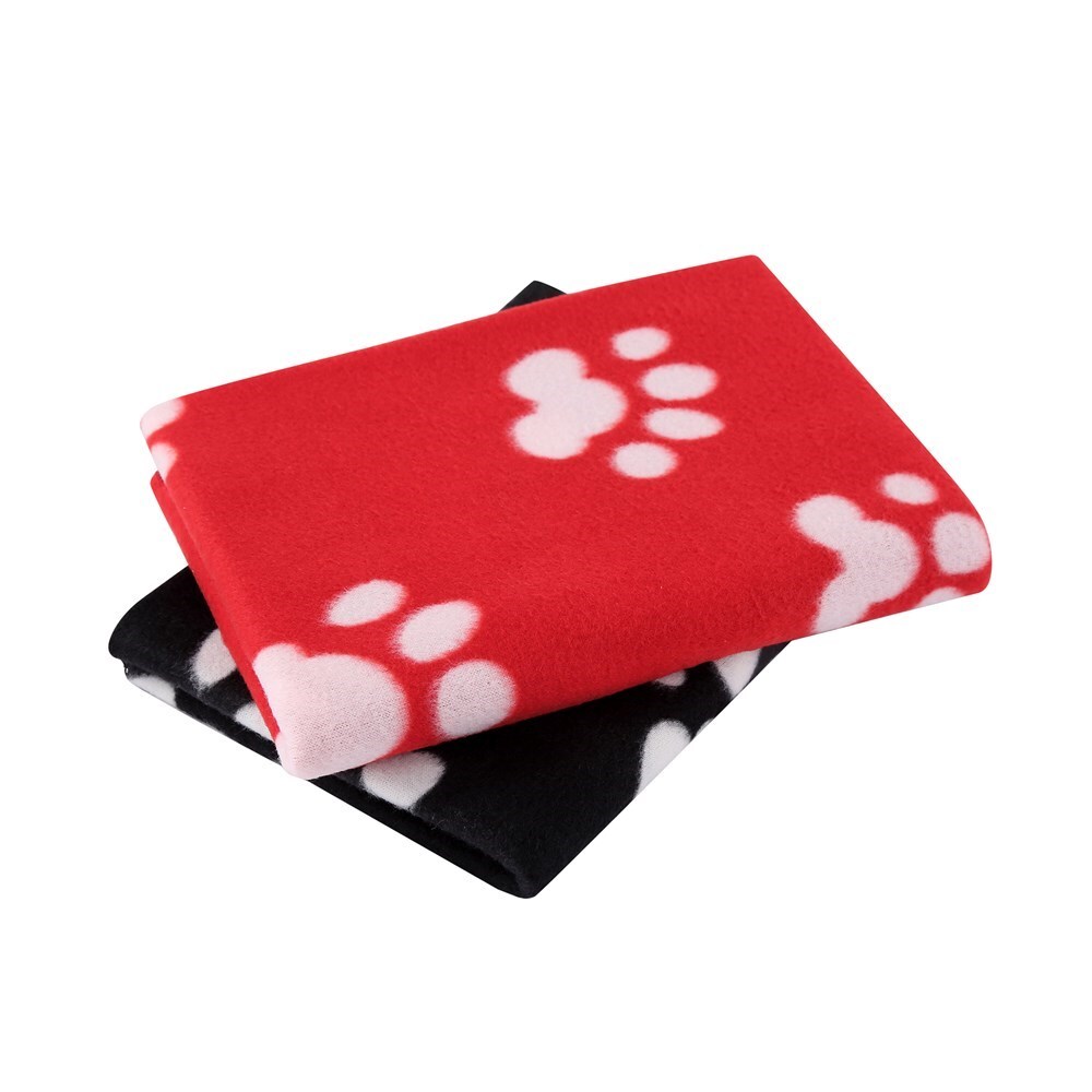 14421-paws-claws-fleece-dog-cat-70x70cm-blanket-assorted